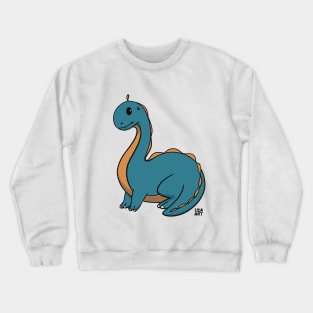 Cute dino / dinosaur / brachiosaurus (large print) Crewneck Sweatshirt